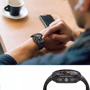 Husă de protecție TECH-PROTECT DEFENSE360 pentru Samsung Galaxy Watch Ultra (47 mm), neagră
