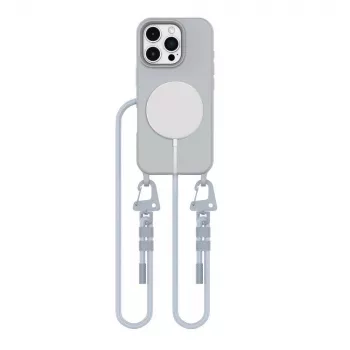 Snur pentru telefon MagSafe Tech-Protect Magnecklace pentru iPhone 16 Pro Max, gri