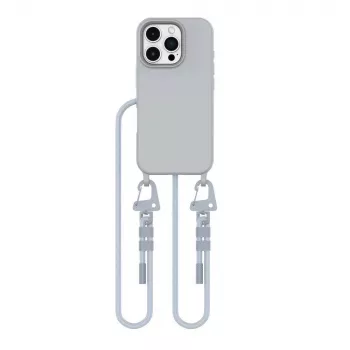 Snur pentru telefon MagSafe Tech-Protect Magnecklace pentru iPhone 16 Pro Max, gri