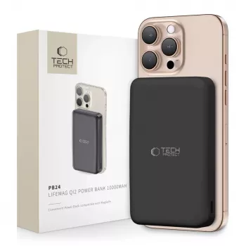 TECH-PROTECT PB24 LIFEMAG QI2 MAGSAFE POWER BANK 10000MAH NEGRU