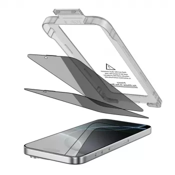 TECH-PROTECT Quick Set SPY+ Privacy Screen Protector 2-Pack for iPhone 16 Pro Max