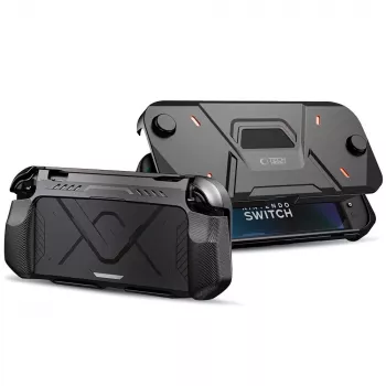 TECH-PROTECT CARBONOX NINTENDO SWITCH 2 NEGRU