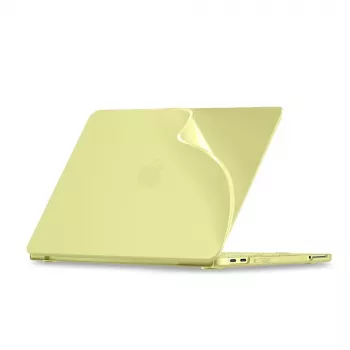 Tech-Protect Softshell MacBook Neo 13 2026 husă rigidă citron mat
