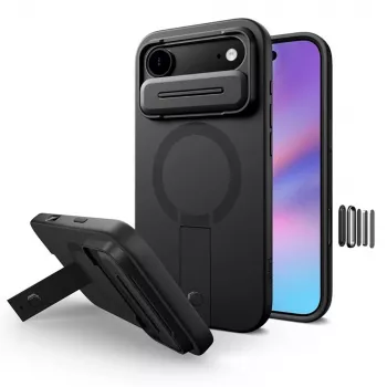 Tech-Protect Kevlar Aura MagSafe husă pentru Apple iPhone Air, negru