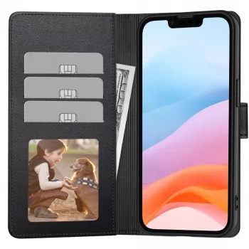 Tech-Protect Wallet husă pentru Xiaomi Redmi 15 4G / 5G, negru