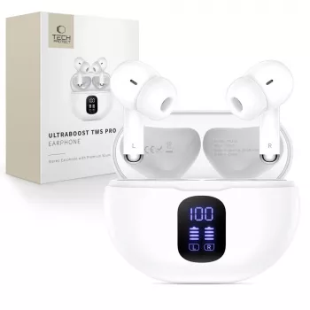 TECH-PROTECT ULTRABOOST TWS Earphone Pro G2 alb