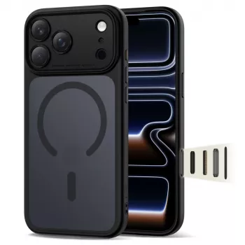 TECH-PROTECT MagPeak MagSafe CC iPhone 17 Pro negru mat