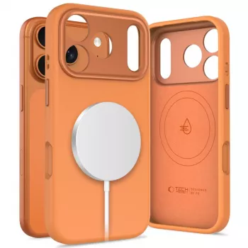 Husă MagSafe TECH-PROTECT UNIQ pentru iPhone 17 Pro Max, Cosmic Orange