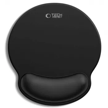 Mouse pad TECH-PROTECT A200 cu suport de încheietură din gel 25 x 22,5 cm negru