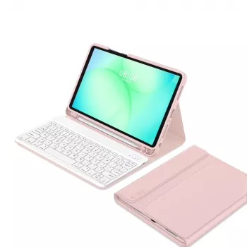 Husă cu pen și tastatură TECH-PROTECT SC PEN + KEYBOARD GALAXY TAB A9+ / A11+ PLUS 11.0 X210 / X215 / X216 / X230 / X235 / X236 roz