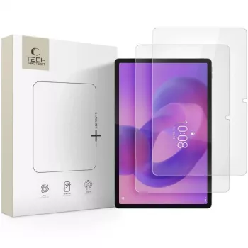 Folie de protecție din sticlă călită Glass Fit+ TECH-PROTECT, set de 2, pentru Lenovo IdeaTab Plus 12.1 TB-361, transparentă