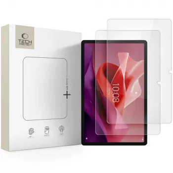 Folie de protecție din sticlă călită Glass Fit+ TECH-PROTECT, set de 2, pentru Lenovo Tab P12 / Idea Tab Pro / Yoga Tab Plus 12.7 TB-370 / TB-373 / TB-520, transparentă