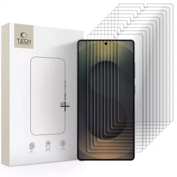 TECH-PROTECT Tempered Glass Screen Protector Bundle 10-Pack for Samsung Galaxy S25 Ultra Clear