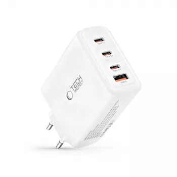 TECH-PROTECT NC140W-GAN încărcător de rețea 4 porturi PD 140W / QC3.0 alb