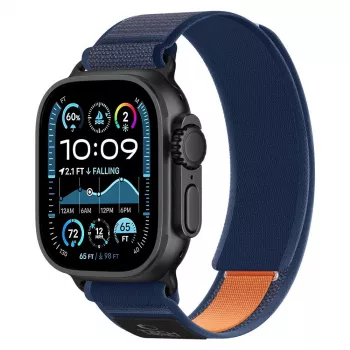 TECH-PROTECT NYLON ELITE APPLE WATCH 8 / 9 / 10 / 11 / SE / ULTRA (44 / 45 / 46 / 49 MM) bleumarin/portocaliu