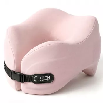 TECH-PROTECT COMFORTREST pernă de gât pentru călătorie roz
