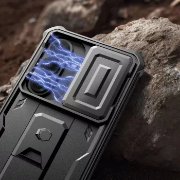 Husă Tech-Protect Kevlar CAM+, set de 2, pentru Galaxy S26, neagră