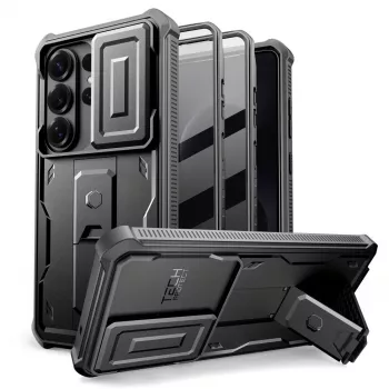 Husă Tech-Protect Kevlar CAM+, set de 2, pentru Galaxy S26 Ultra, neagră