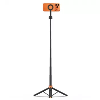 Tech-Protect L10S MagSafe Bluetooth selfie stick trepied, portocaliu/negru