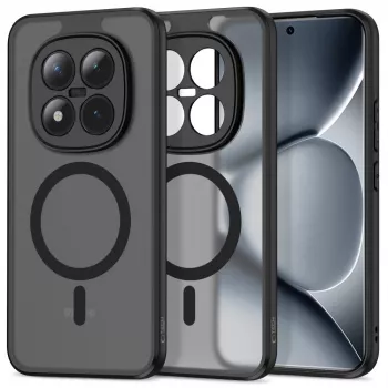 Husă Tech-Protect Magmat MagSafe pentru Xiaomi Poco M8 Pro / Redmi Note 15 Pro+ Plus 5G, neagră mat