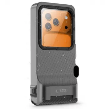 TECH-PROTECT IPX8 PRO husă universală impermeabilă pentru scufundări gri/negru