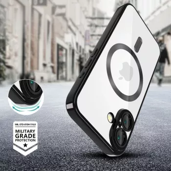 Tech-Protect MagFlex MagSafe iPhone 16E negru lucios