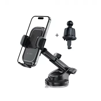 Suport auto universal TECH-PROTECT V8 pentru bord și grilă, negru