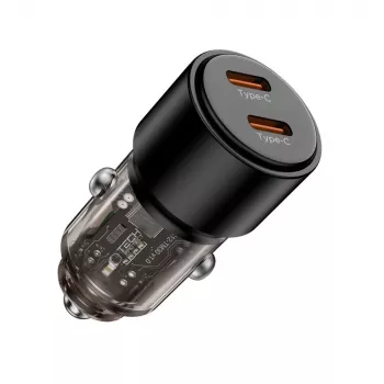 Încărcător auto TECH-PROTECT CC03 cu 2 porturi PD 100W, negru