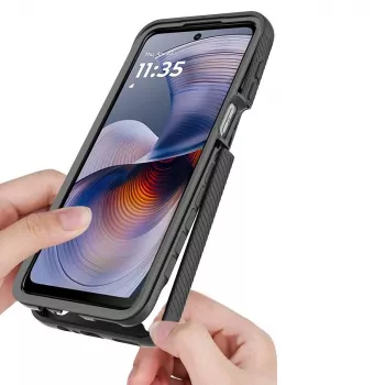 Tech-Protect Defense Motorola Moto G15 / G15 Power / G05 / E15 negru