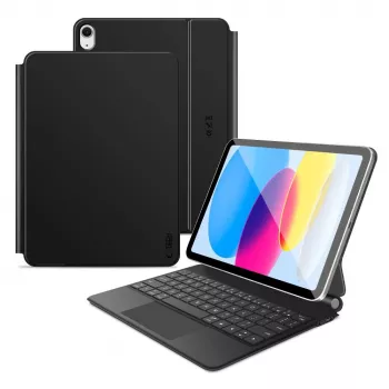 Husă cu tastatură SC Magnetic + KB Tech-Protect pentru iPad 10,9 inch gen. 10 (2022) / 11 inch (2025), neagră