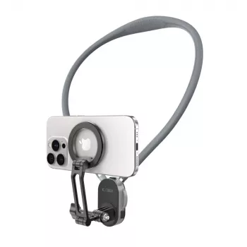 Suport de gât magnetic MagSafe și GoPro și DJI TECH-PROTECT AC200, gri creion