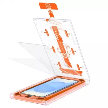 Folie de protecție din sticlă călită Quick Set+ TECH-PROTECT, set de 2, pentru Samsung Galaxy S24 / S25, transparentă