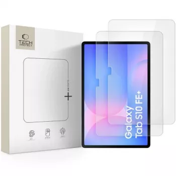 Folie de protecție din sticlă călită Glass Fit+ Tech-Protect pentru Samsung Galaxy Tab S10 FE+ 13.1 X620 / X626B, transparentă, set de 2