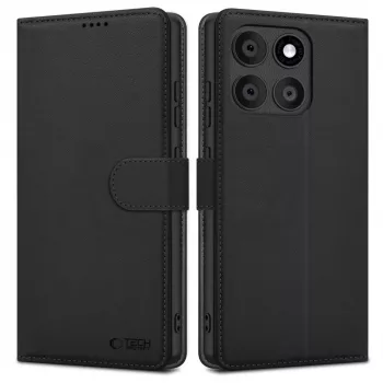 Husă portofel Tech-Protect pentru Motorola Edge 60 / 60 Fusion, neagră