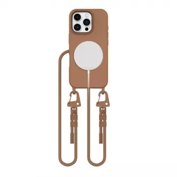Tech-Protect Magnecklace Huscă MagSafe pentru iPhone 16 Pro Max, maro
