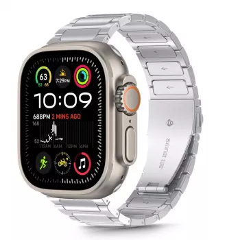 Curea TECH-PROTECT STAINLESS CLASSIC pentru APPLE WATCH 8 / 9 / 10 / 11 / SE / ULTRA (44 / 45 / 46 / 49 MM), argintiu