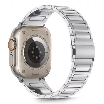 Curea TECH-PROTECT STAINLESS CLASSIC pentru APPLE WATCH 8 / 9 / 10 / 11 / SE / ULTRA (44 / 45 / 46 / 49 MM), argintiu