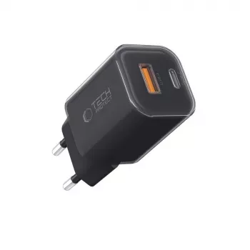 TECH-PROTECT NCM33 Încărcător de rețea cu 2 porturi PD 33W / QC3.0, negru