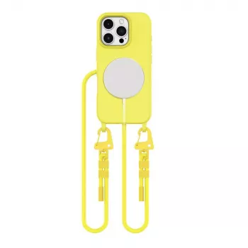 Tech-Protect Magnecklace Huscă MagSafe pentru iPhone 16 Pro Max, galben