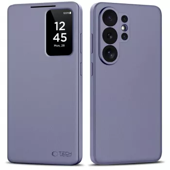 Husă cu portofel TECH-PROTECT SMART WALLET pentru Galaxy S26 Ultra mov