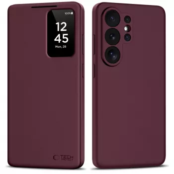 Husă portofel Tech-Protect Smart Wallet pentru Samsung Galaxy S26 Ultra, Mulberry