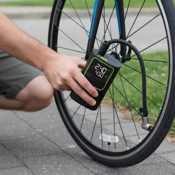 VAYOX VA0409 Rechargeable Air Pump 4000mAh Cylinder 19mm Digital Tire Inflator
