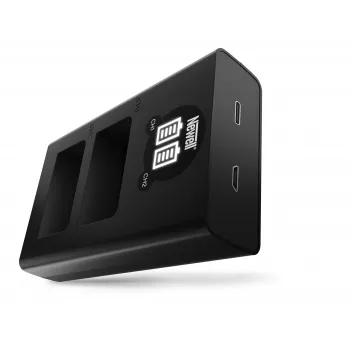 Încărcător de acumulatori cu două canale Newell DL-USB-C pentru Nikon EN-EL25