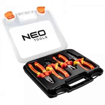 NEO TOOLS 1000V Insulated Pliers Set, 4 pcs