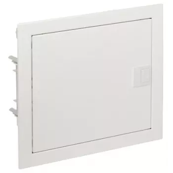 Tablou electric din plastic ELEKTRO-PLAST MSF RP PT 14M 1x 14M N+PE IP30 IK05 329x358x94 cu ușă metalică alb