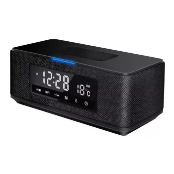 Platinet PMGQ15B - 10W Wireless Portable Stereo Speaker - Black - LCD Display