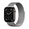 Crong Milano Steel Curea din oțel inoxidabil pentru Apple Watch 44/45/46/49 mm argintie