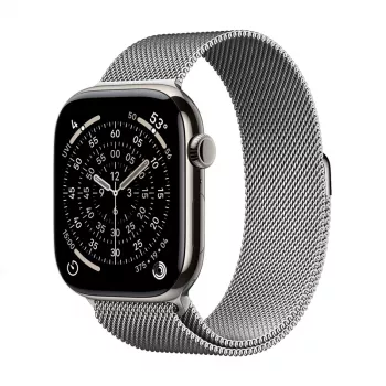 Crong Milano Steel Curea din oțel inoxidabil pentru Apple Watch 44/45/46/49 mm argintie