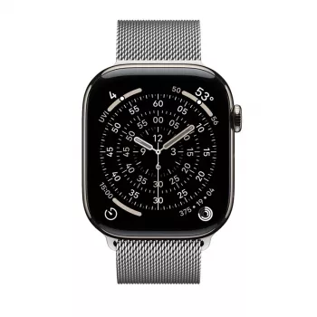 Crong Milano Steel Curea din oțel inoxidabil pentru Apple Watch 44/45/46/49 mm argintie