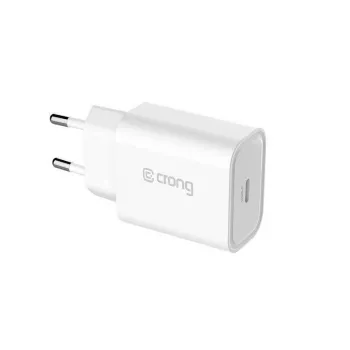 Încărcător de călătorie USB-C Crong 20W Power Delivery alb